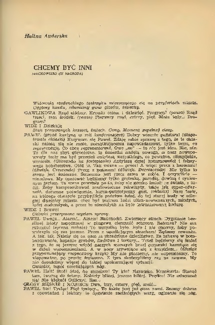 Chcemy być inni