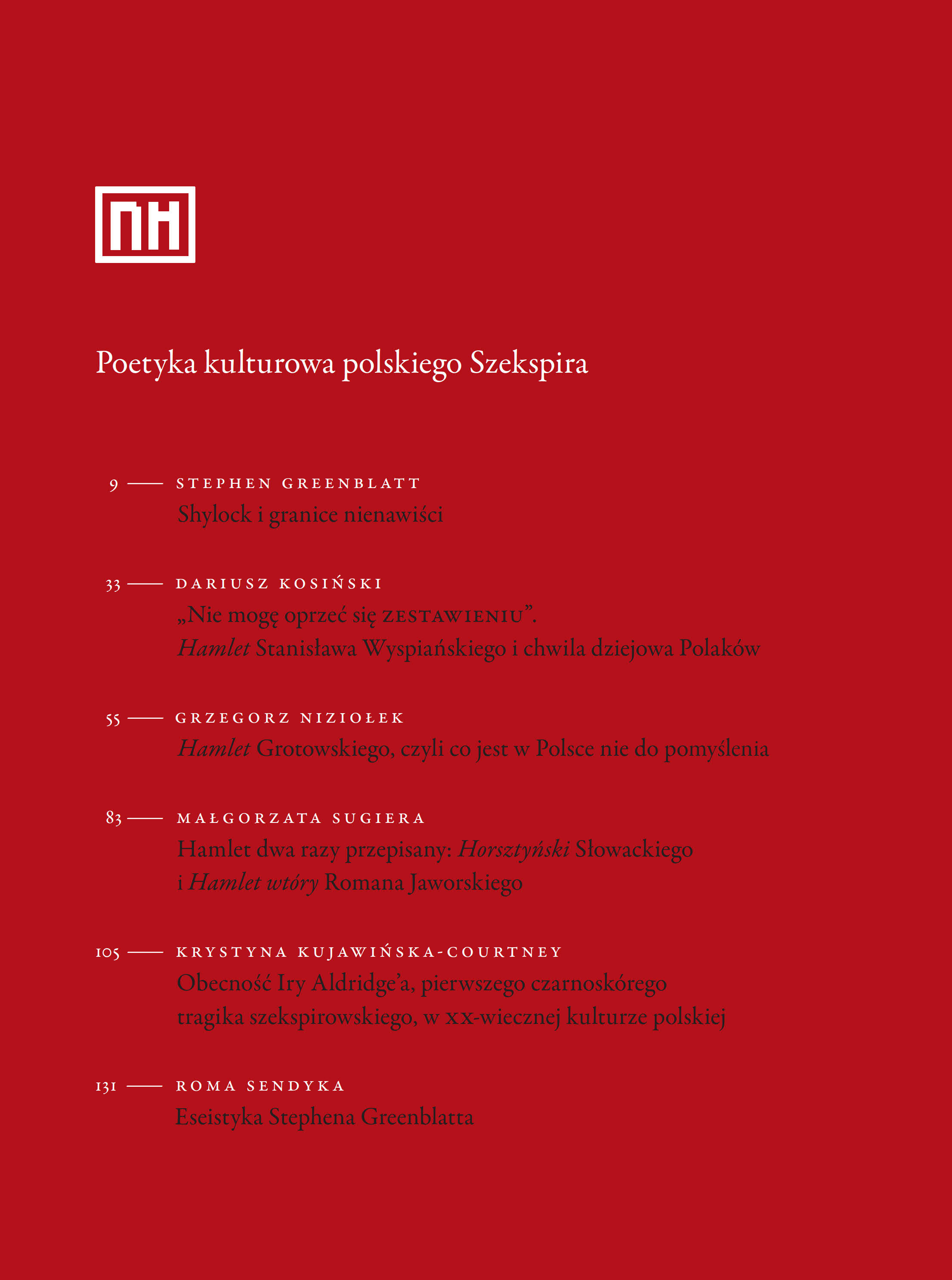Poetyka kulturowa polskiego Szekspira