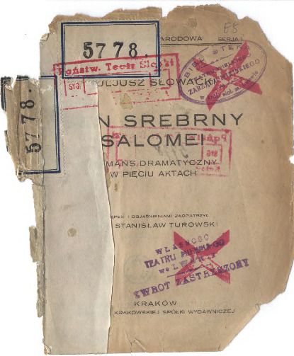 Sen srebrny Salomei. Romans dramatyczny w pięciu aktach