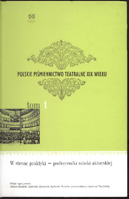 W stronę praktyki - podręczniki sztuki aktorskiej 